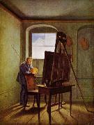 Georg Friedrich Kersting Caspar David Friedrich in his Studio USA oil painting artist